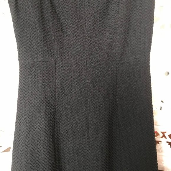 NWT Rebecca Taylor Black Cap Sleeve Texture Dress 4 - Picture 14 of 16